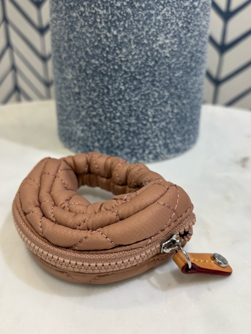 MZ Wallace Wrist Quilted Mini Coin Pouch - Mauve